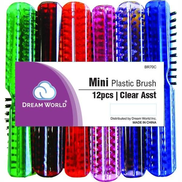 Brittny Plastic L-70 Mini Cepillo Colores Claros Surtidos