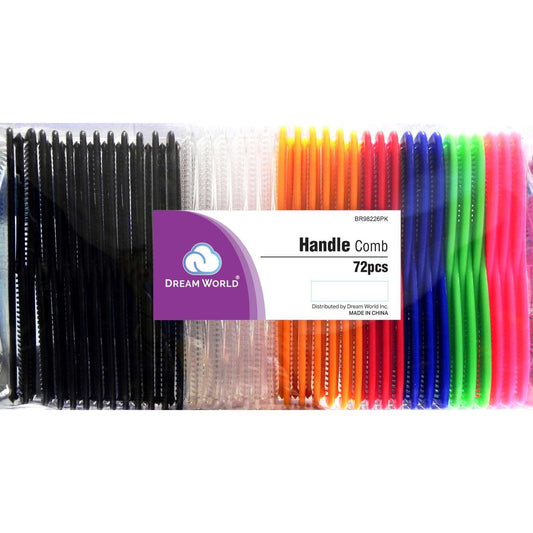 Brittny Bulk Handle Comb 72-Piece Pack