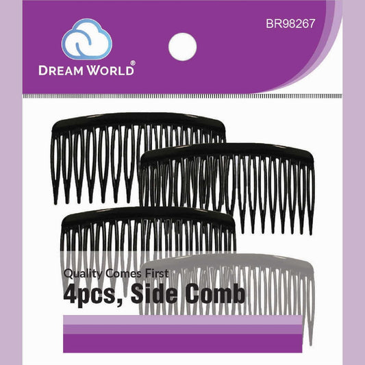 Brittny Comb Side 4Pcs Bk