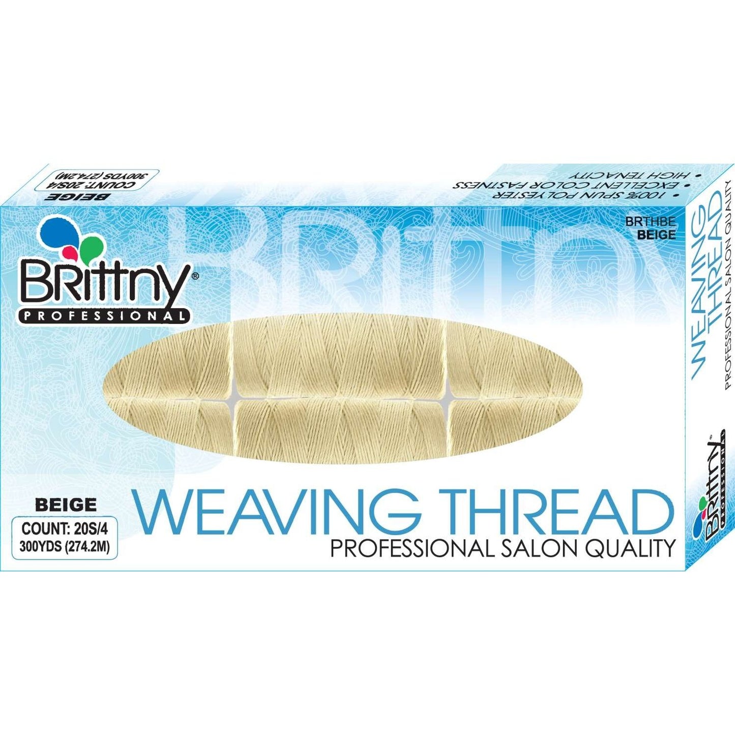 Brittny Weaving Thread 300 Yards  Beige