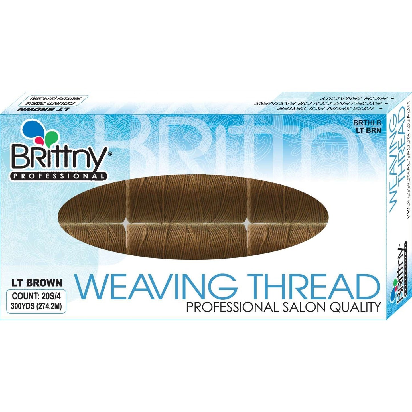 Brittny Weaving Thread 300 Yards  Light Brown