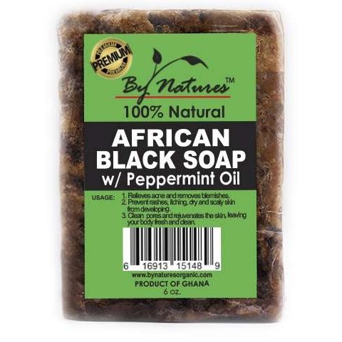 By Natures Premium Af.Blk Soap Peppermint