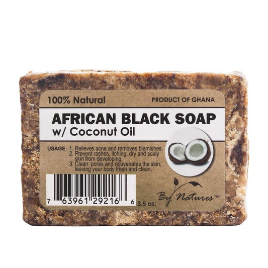 By Natures African Black Soap- Coconut