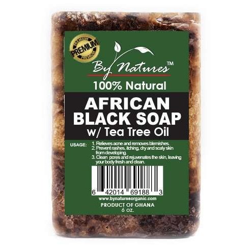 By Natures Premium Af.Black Soap Tea Tree