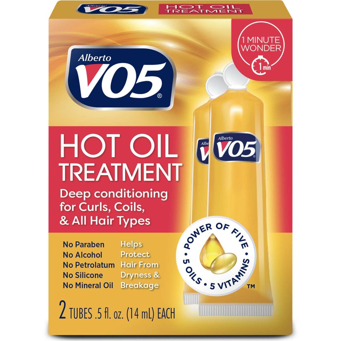 Tratamiento con aceite caliente Vo5 Acondicionamiento profundo para rizos y rizos