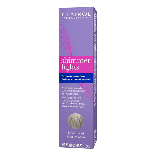 Clairol Shimmer Lights Permanent Cream Toner Smoky Pearl