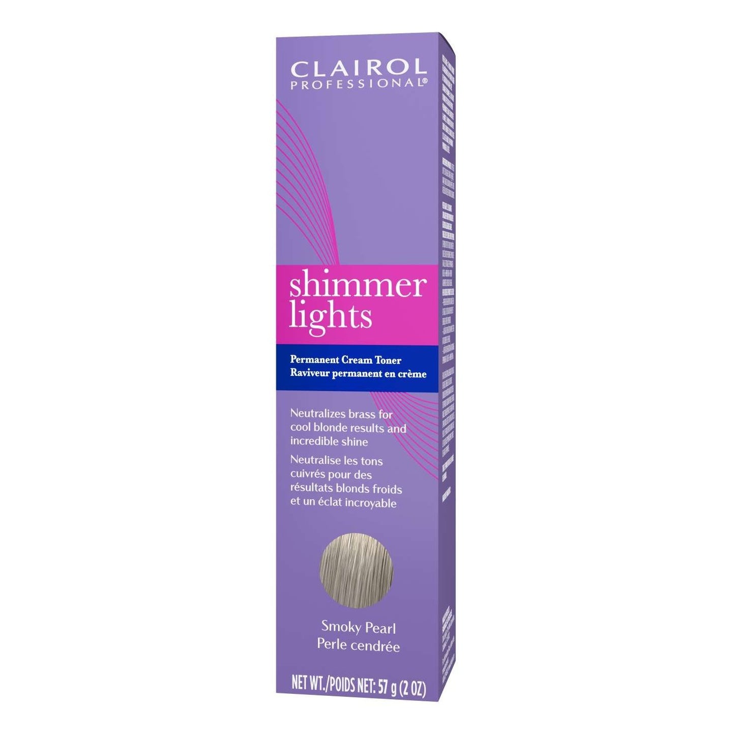 Clairol Shimmer Lights Tónico en crema permanente Smoky Pearl