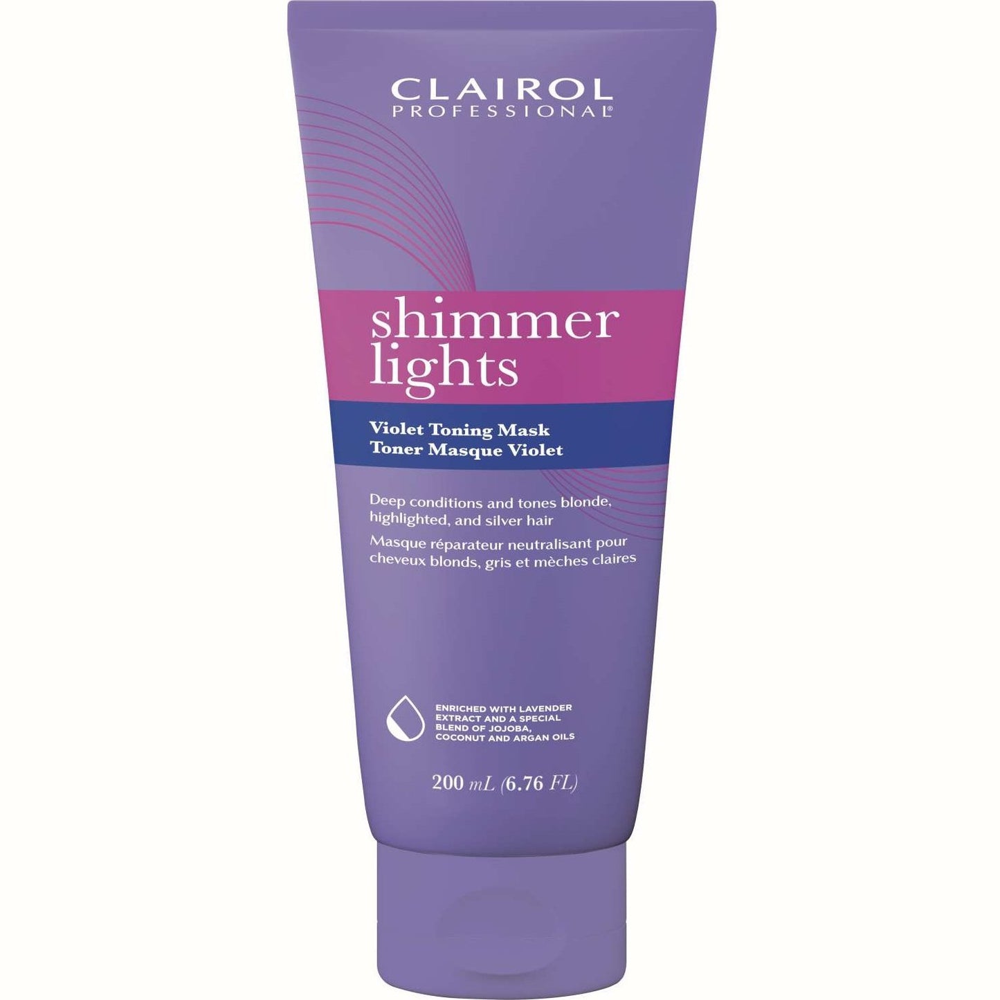 Mascarilla tonificante violeta Shimmer Lights