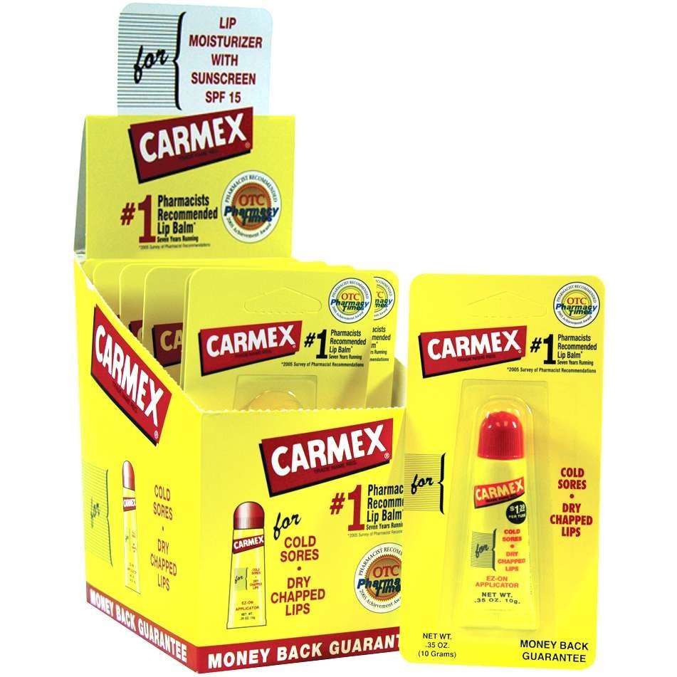 Tubo exprimible en blister sabor original Carmex