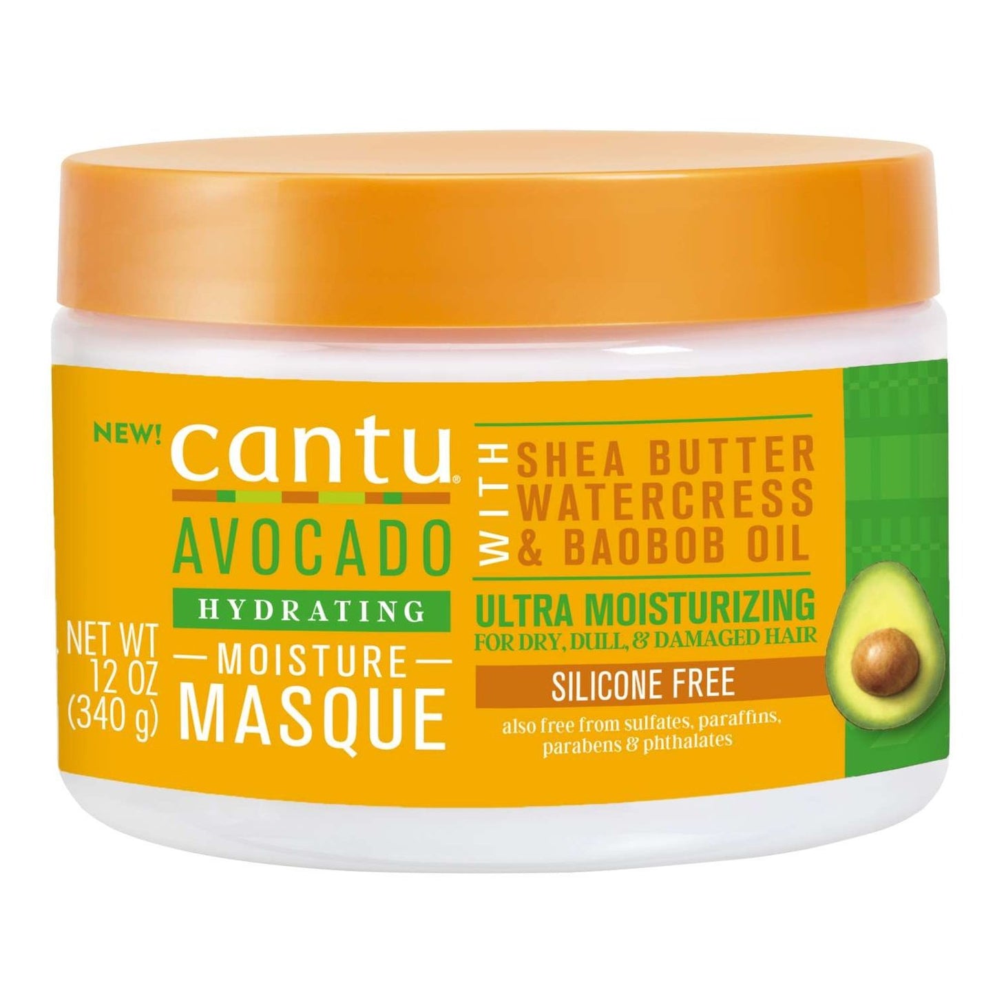 Mascarilla hidratante de aguacate Cantu