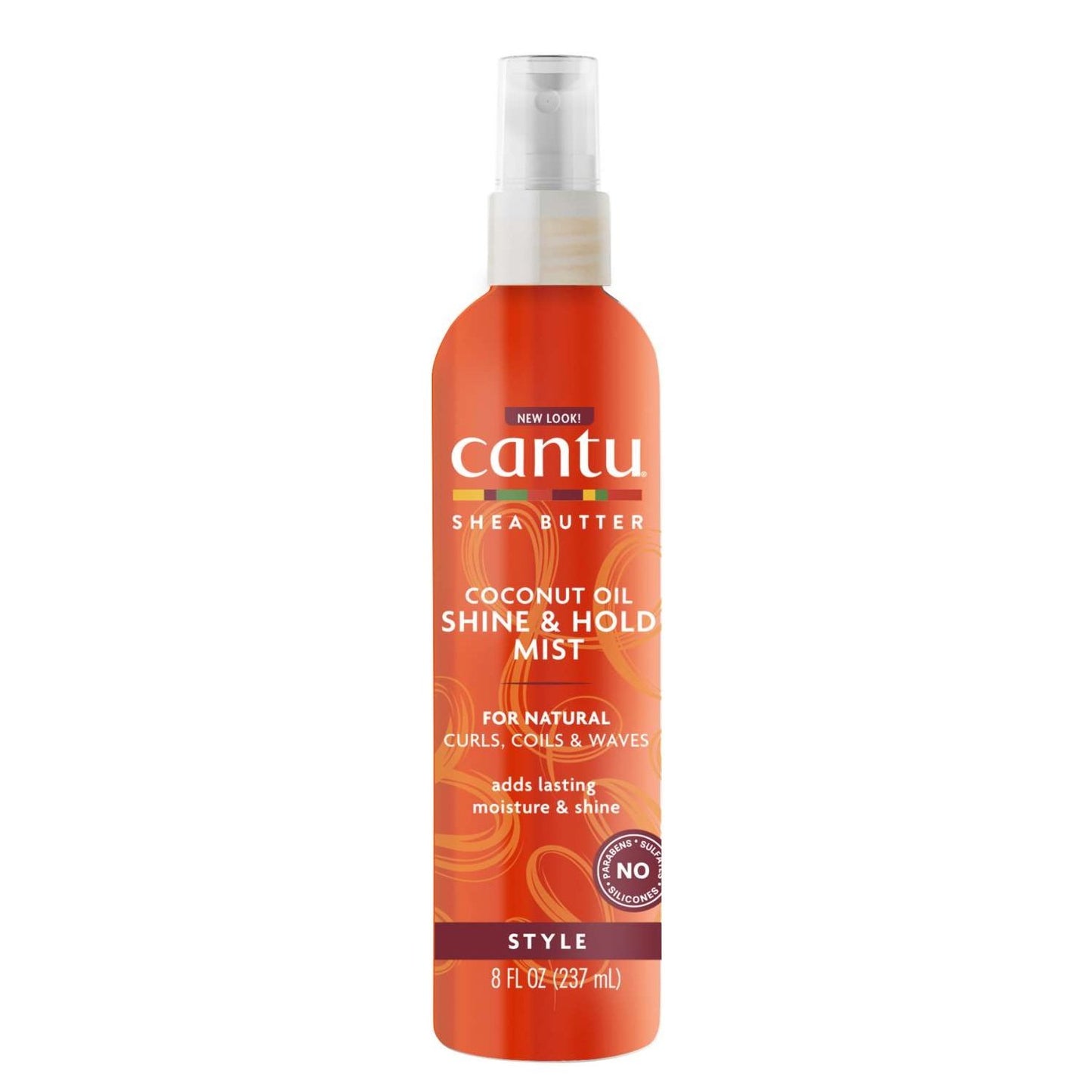 Manteca de karité Cantu para cabello natural Aceite de coco Bruma que fija el brillo