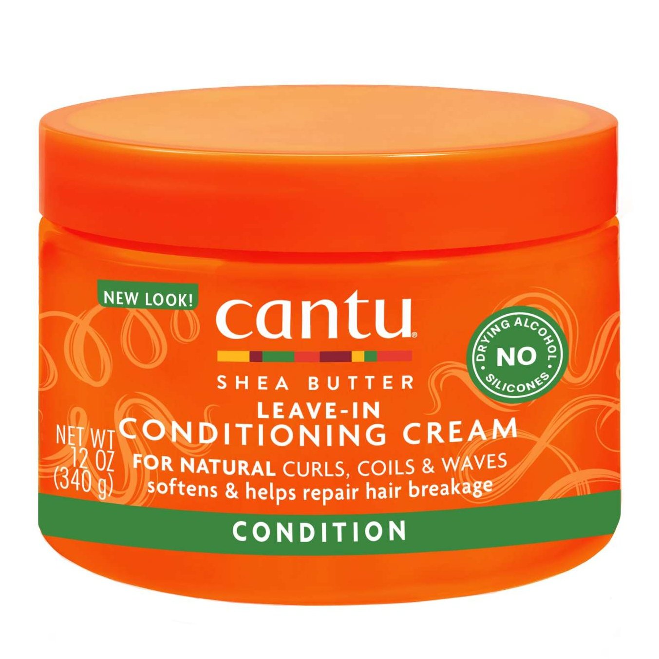 Crema acondicionadora sin enjuague con manteca de karité Cantu para cabello natural