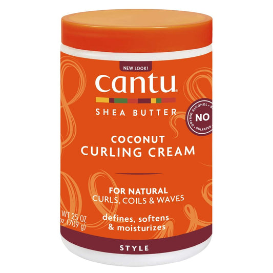 Cantu Manteca de karité para cabello natural Crema rizadora de coco 25 oz.