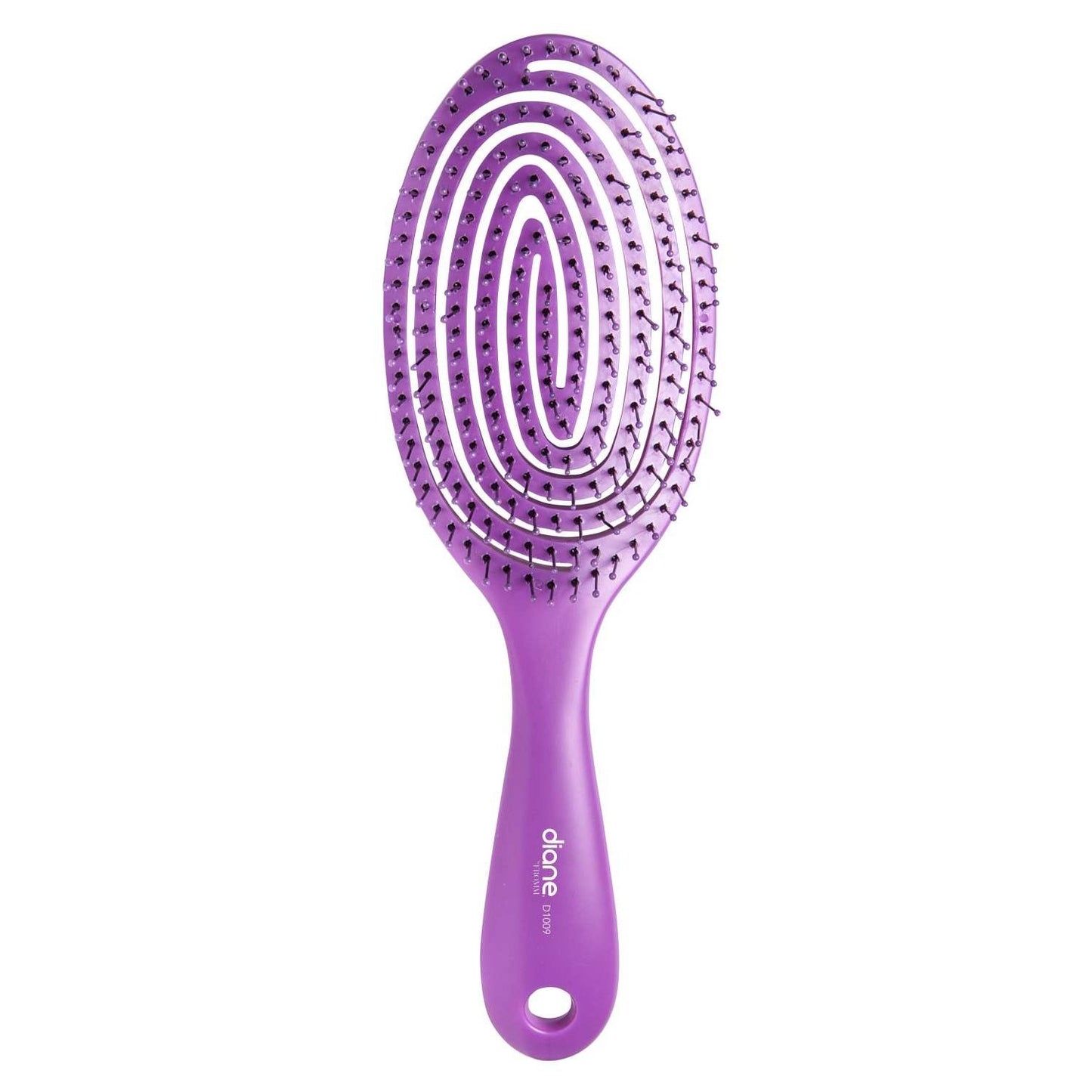 Flexible Spiral Detangling Vent Brush - Purple