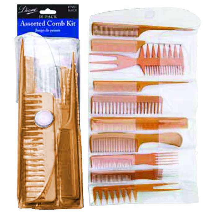 Diane Comb 10-Pc Set Bone