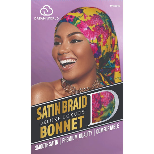 Dream Women's-Satin Braid Bonnet Floral