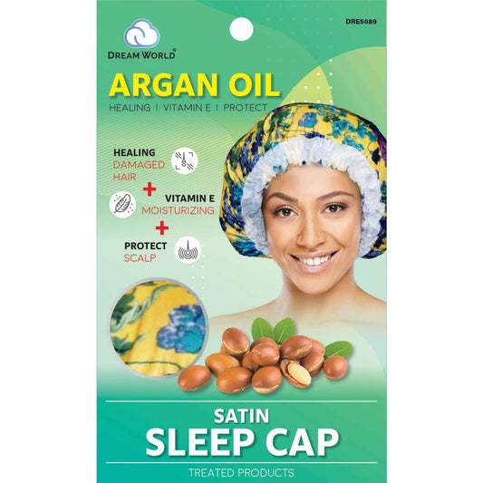 Dream Argan Oil Satin Sleep Cap Flower