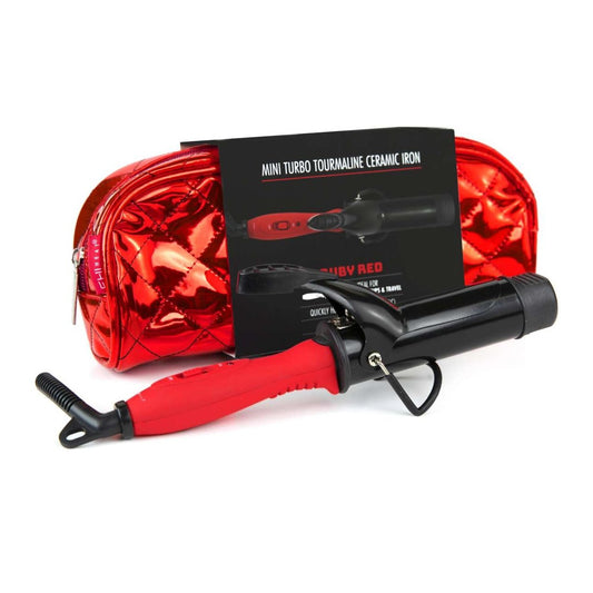 Fhi Heat Platform Mini Red Curling Iron In Pouch