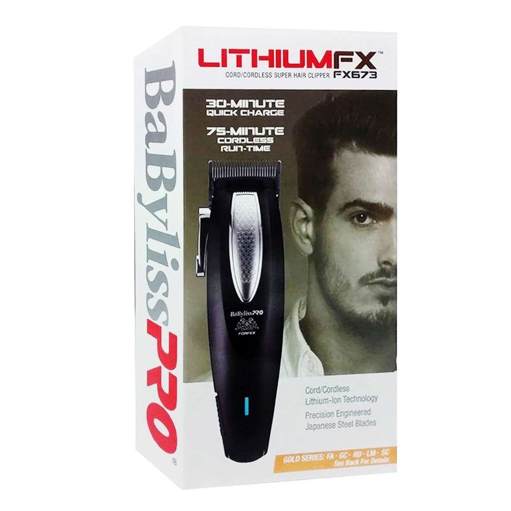 Babyliss Pro Lithiumfx Cortapelos ergonómico de litio inalámbrico