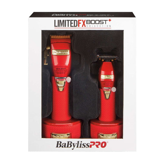 Juego de base de carga para recortadora Babyliss Fx Boost Plus, colección limitada, color rojo