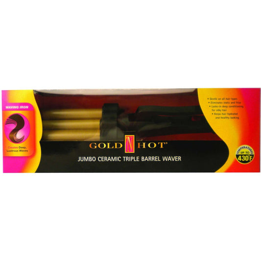 Gold N Hot Ceramic 3-Barrel Waver