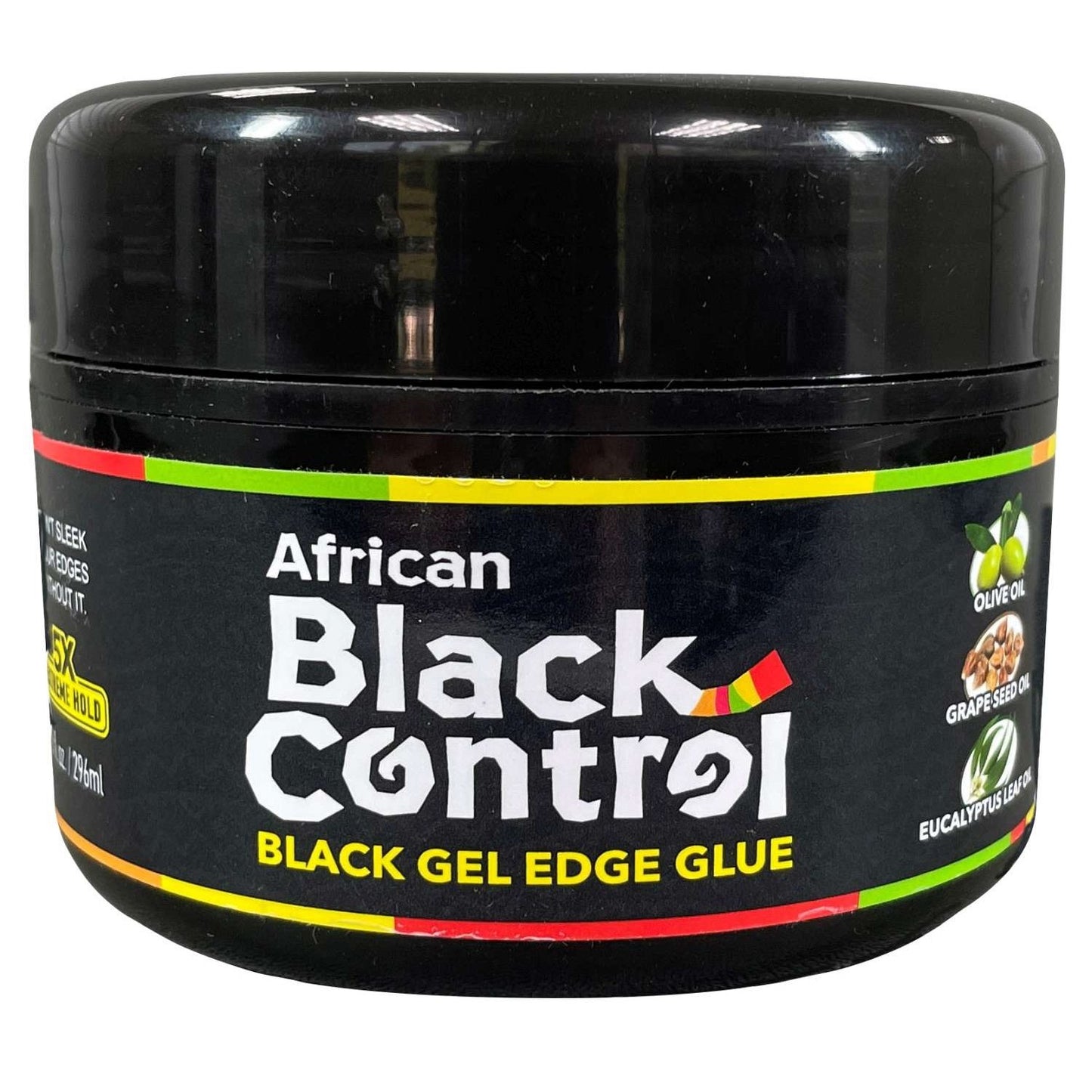 Pegamento de borde de gel negro de control negro africano