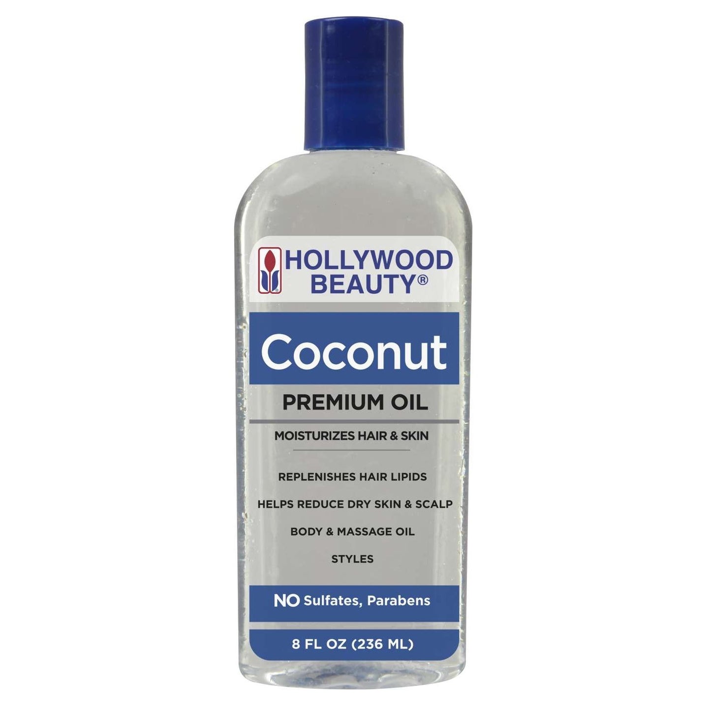 Aceite de coco Hollywood Beauty 8 oz