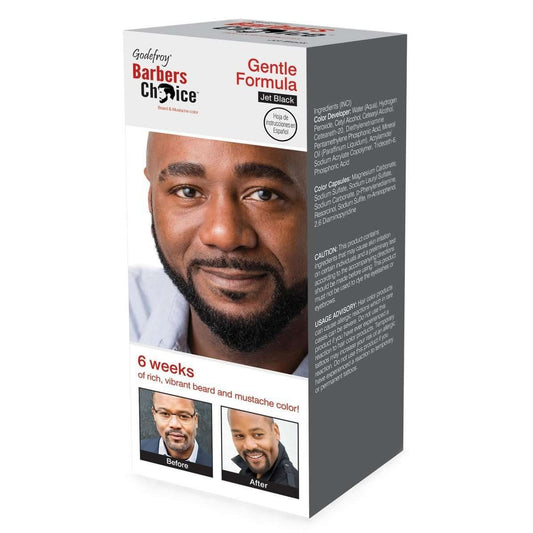 Barbers Choice Beard  Mustache Color 3-Application Kit  Jet Black