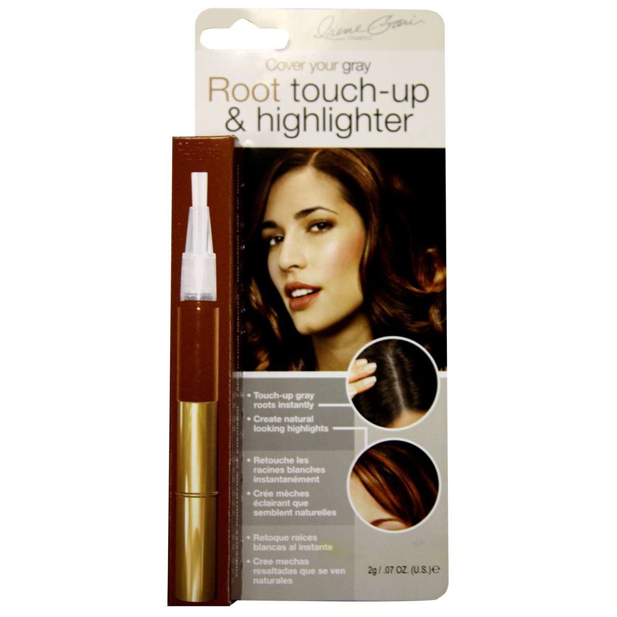 Cubre tu resaltador de retoque de raíz gris Midnight Brown