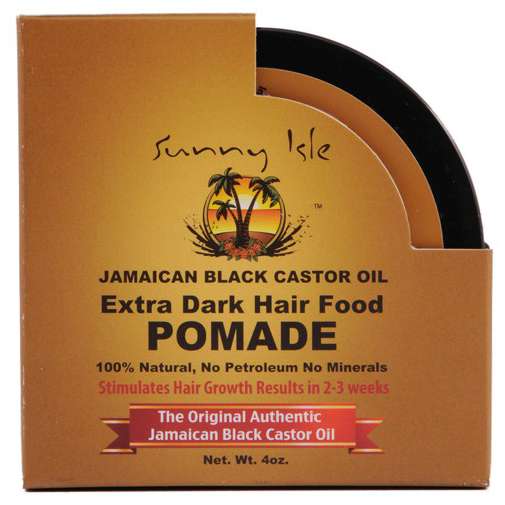 Pomada para el cabello con aceite de ricino negro jamaicano extra oscuro Sunny Isle