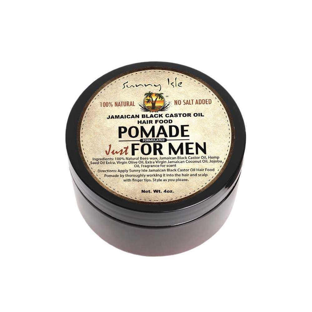 Pomada para el cabello con aceite de ricino negro jamaicano Sunny Isle para hombres