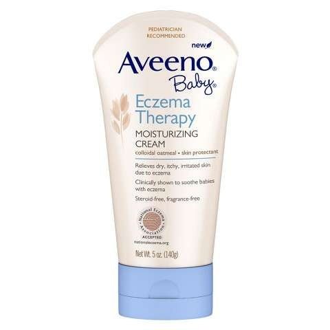 Crema para terapia de eczema para bebés Aveeno