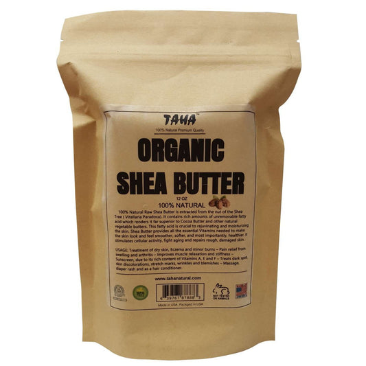 Taha Premium Organic Shea Butter 12Oz