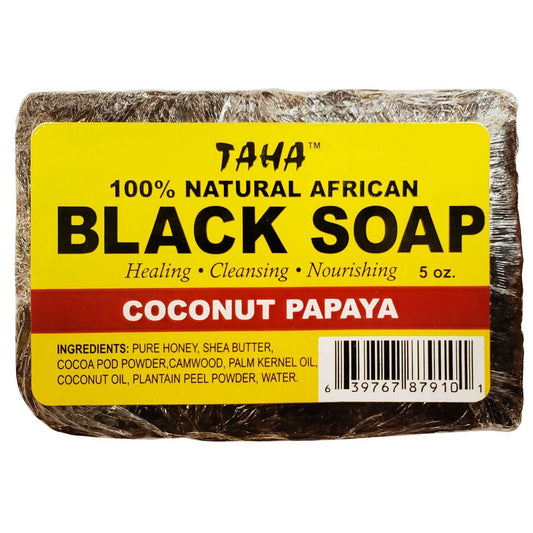 Taha African Blacksoap Coconut Papaya