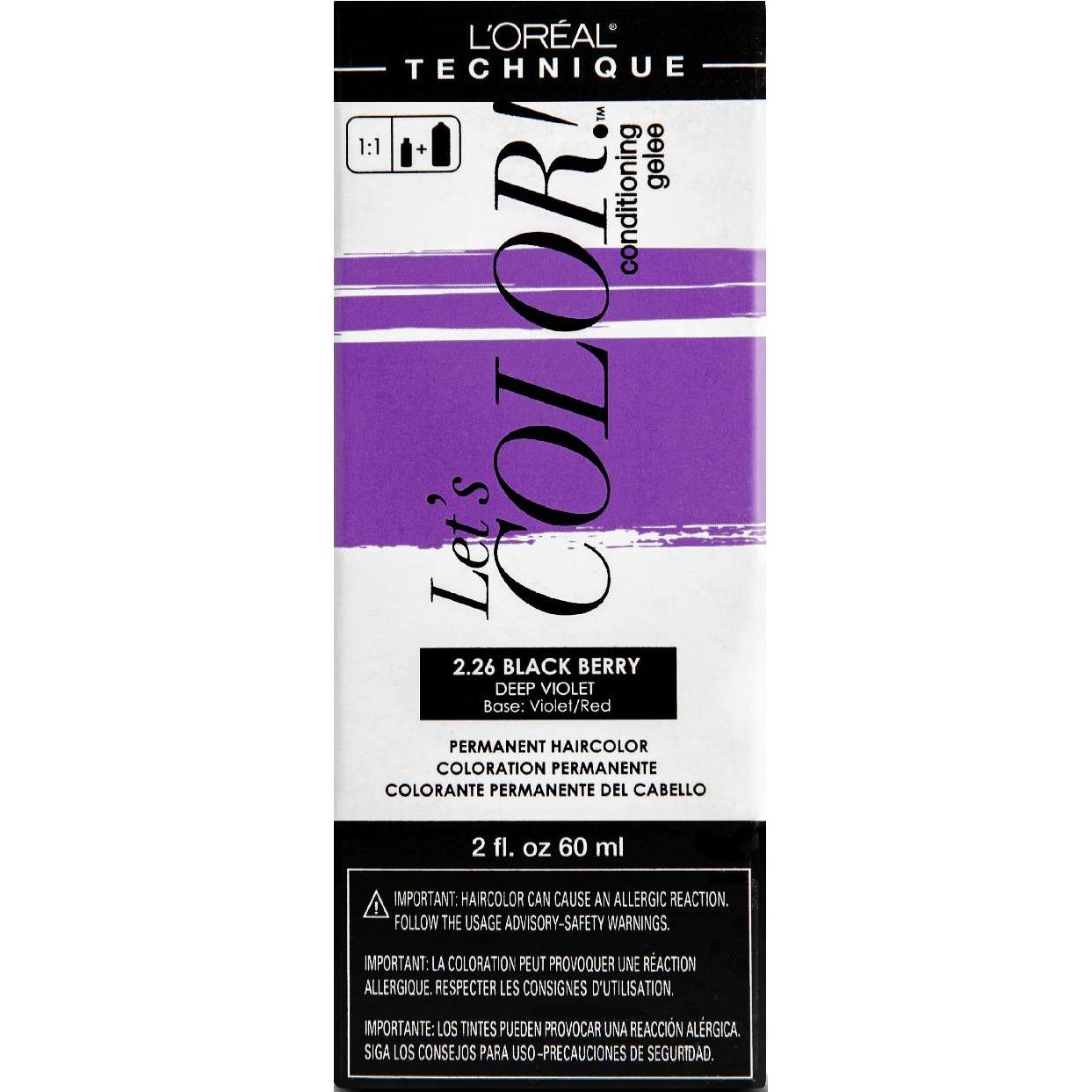 Loreal Lets Color 2.26 Negro Baya