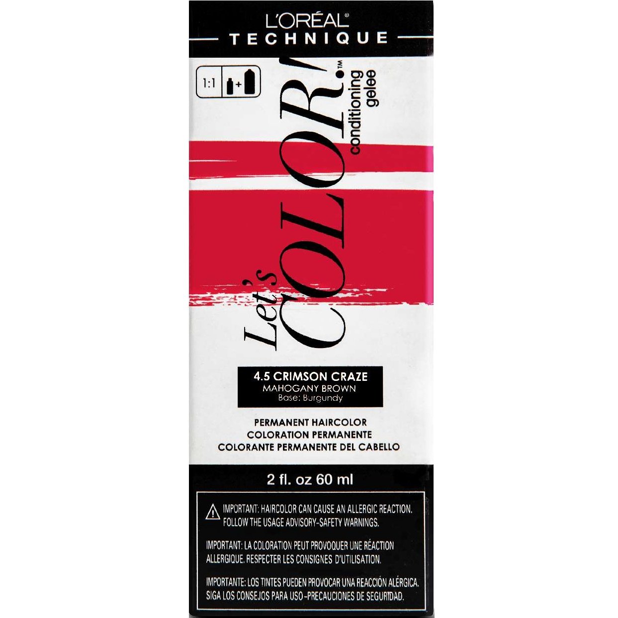 Loreal Lets Color 4.5 Crimson Craze