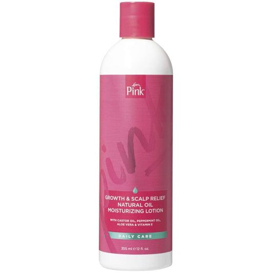 Loción hidratante de aceite natural para aliviar el cuero cabelludo Pink Growth