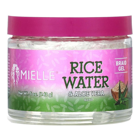 Gel para trenzas Vera con mezcla de aloe y agua de arroz Mielle