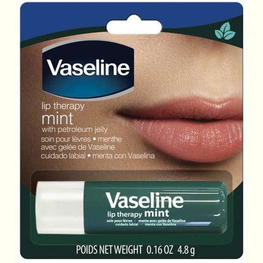 Menta para terapia de labios con vaselina