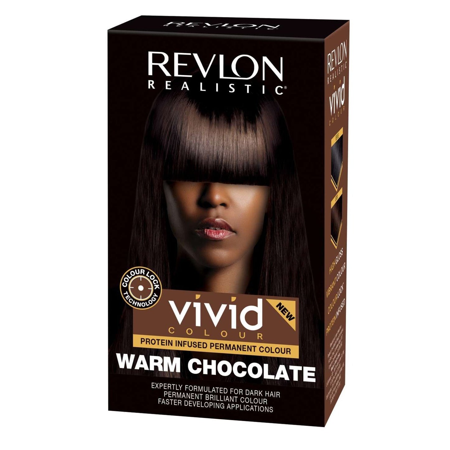 Revlon Realistic Vivid Color Protein Infusion Color Permanente Chocolate Caliente