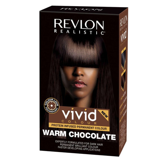 Revlon Realistic Vivid Color Protein Infusion Color Permanente Chocolate Caliente