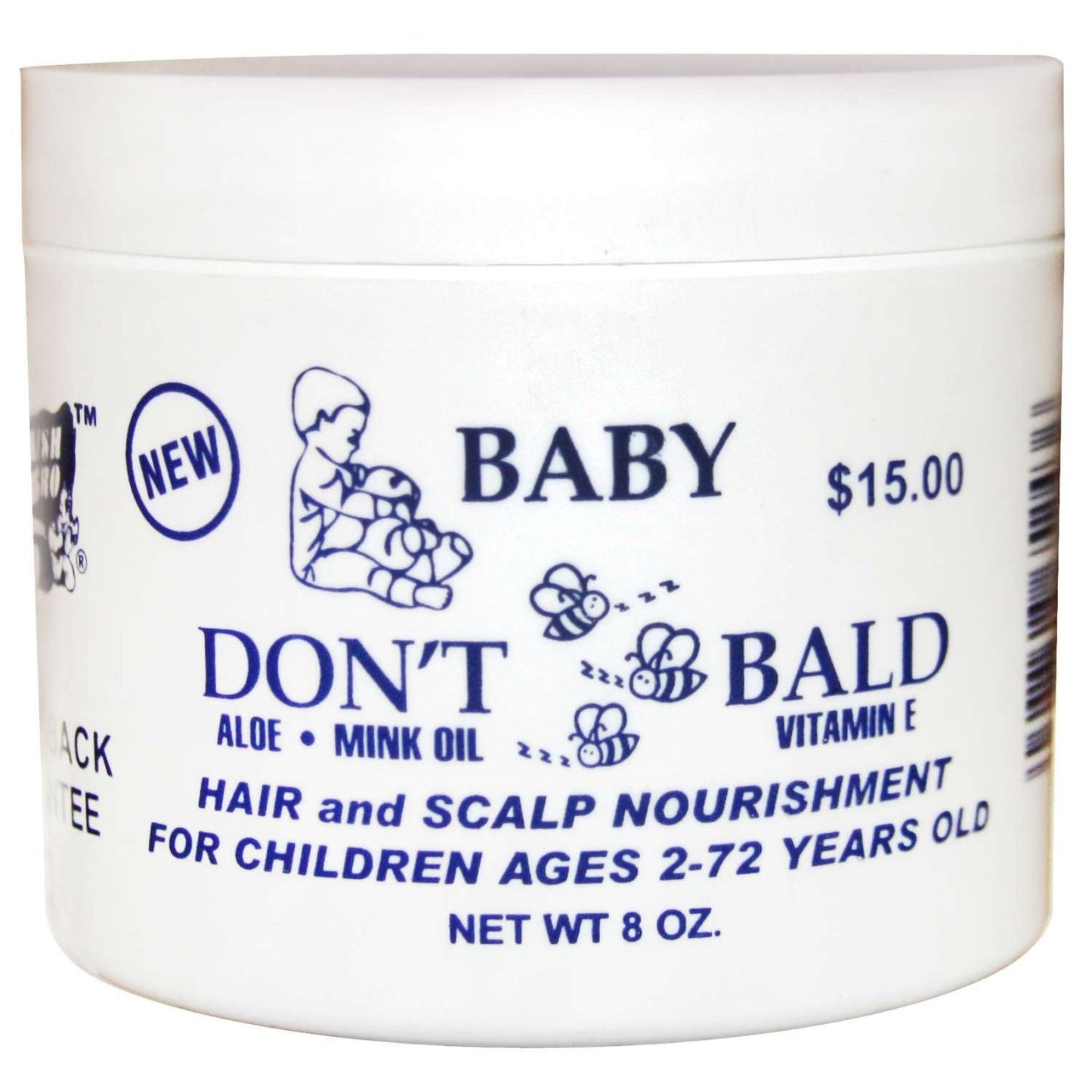 Baby Dont Bee Bald Hairscalp Nutrición Azul