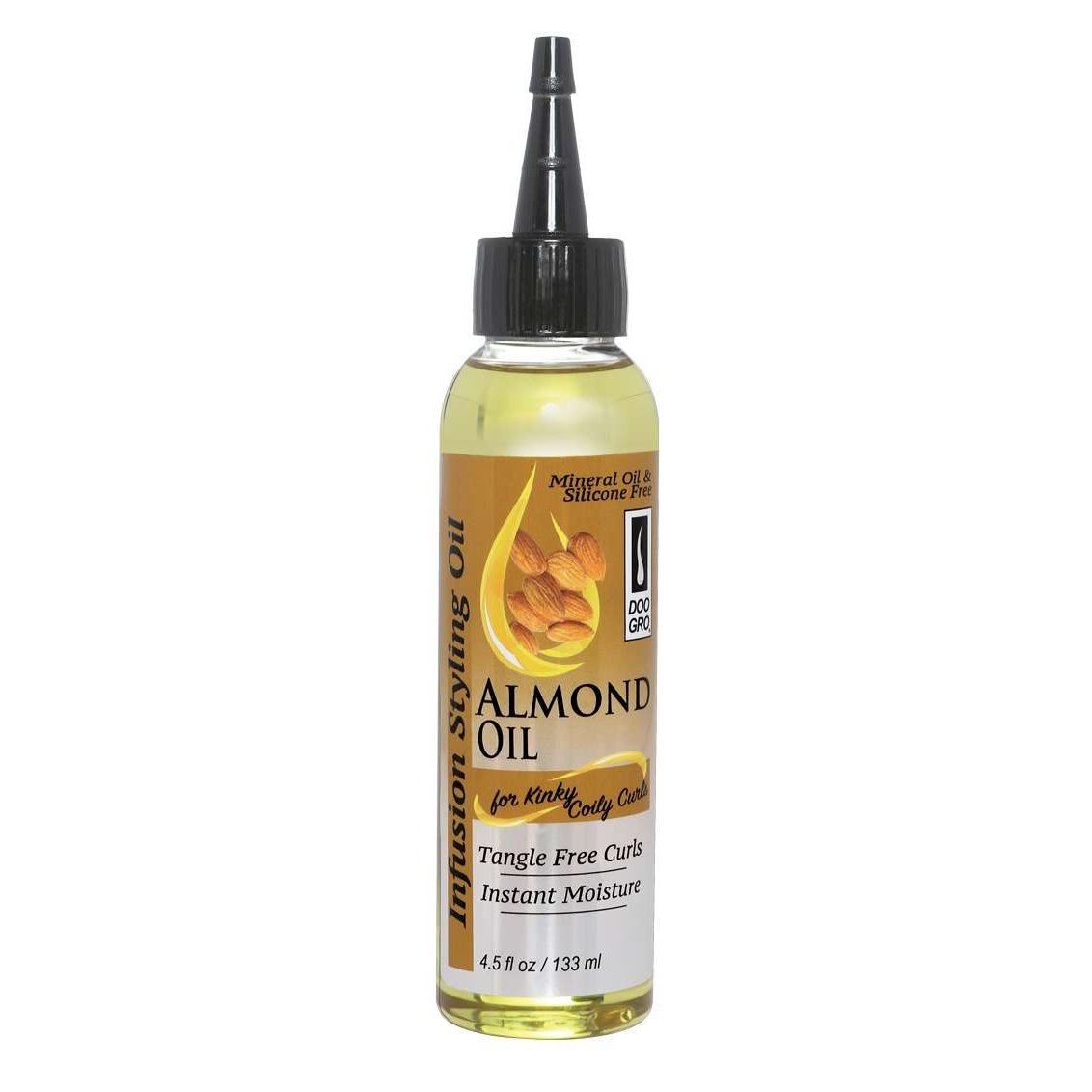 Doo Gro Infusion Styling Oil Aceite de almendras para rizos rizados y rizados