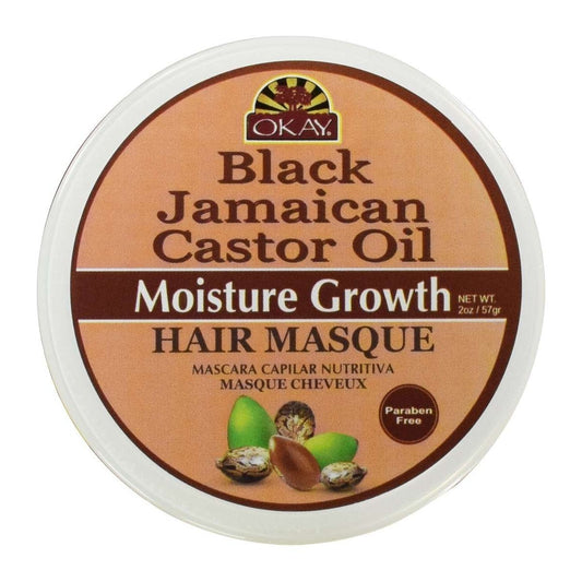 Okay Mascarilla hidratante para el crecimiento del cabello con aceite de ricino jamaicano negro