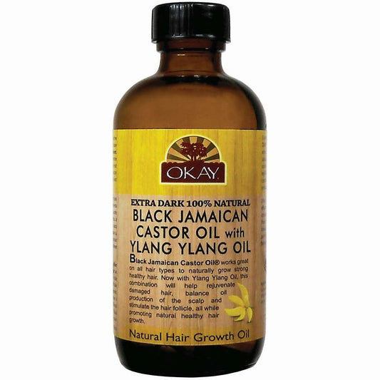 Aceptar 100 por ciento aceite de ricino negro extra oscuro Ylang Ylang