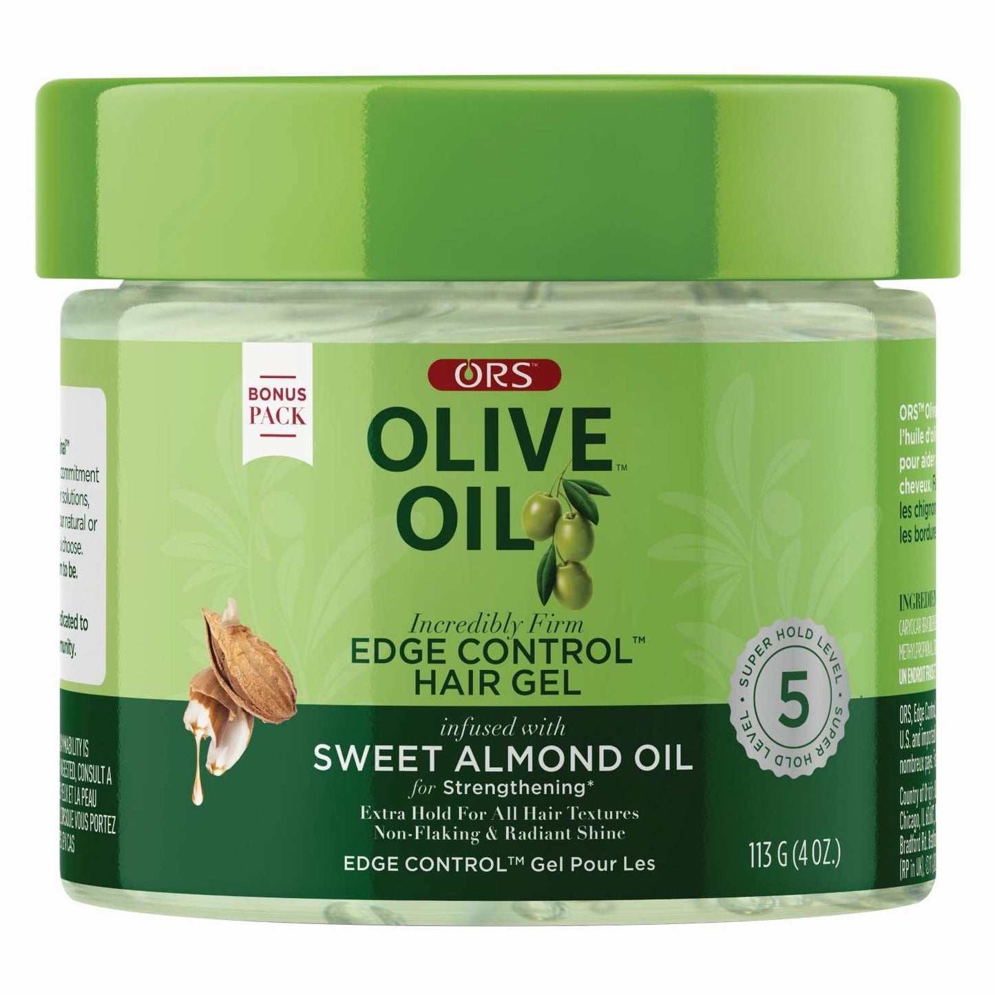 Gel para el cabello con control de bordes y aceite de oliva Ors