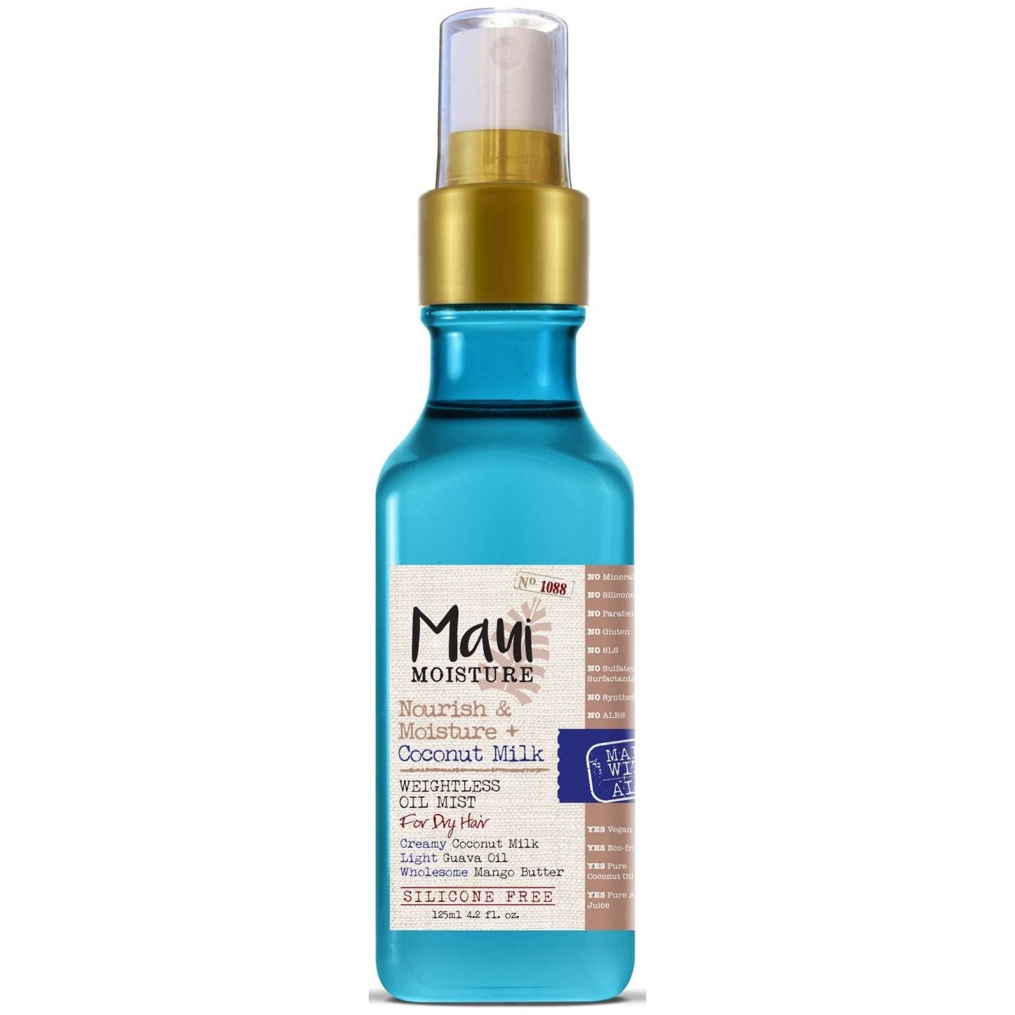 Maui Moisture Nourish Moisture Leche de coco Aceite ligero en niebla