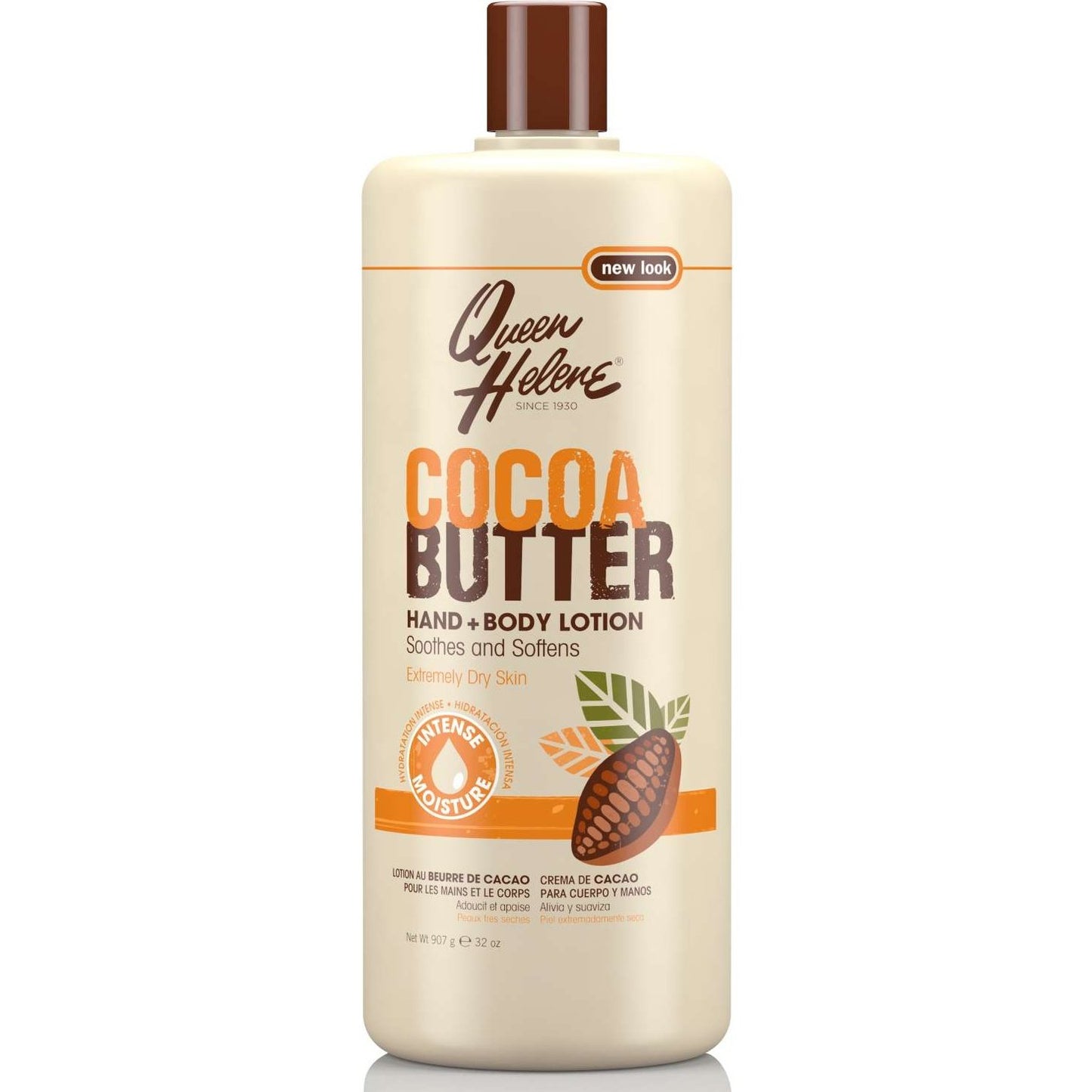 Loción corporal para manos con manteca de cacao Queen Helene