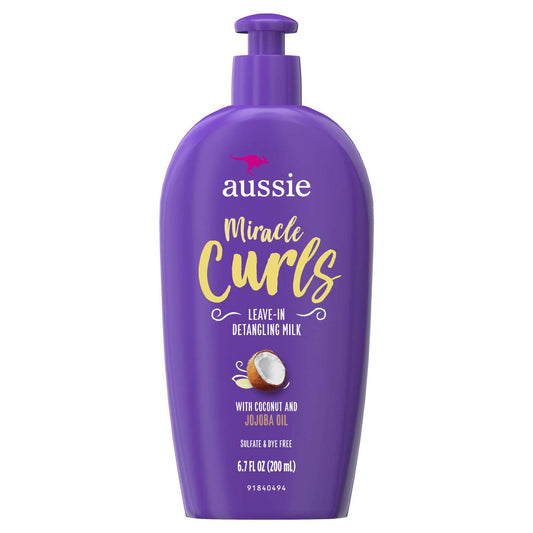 Leche desenredante sin enjuague Aussie Miracle Curls