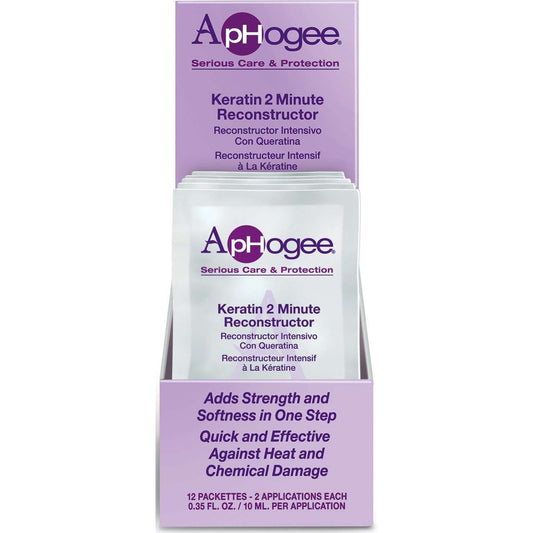 Aphogee Keratin Reconstructor 2 Minutos Display de 12 piezas